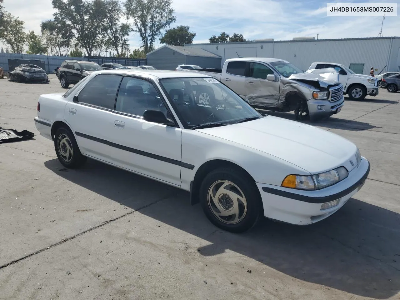 1991 Acura Integra Ls VIN: JH4DB1658MS007226 Lot: 75492384