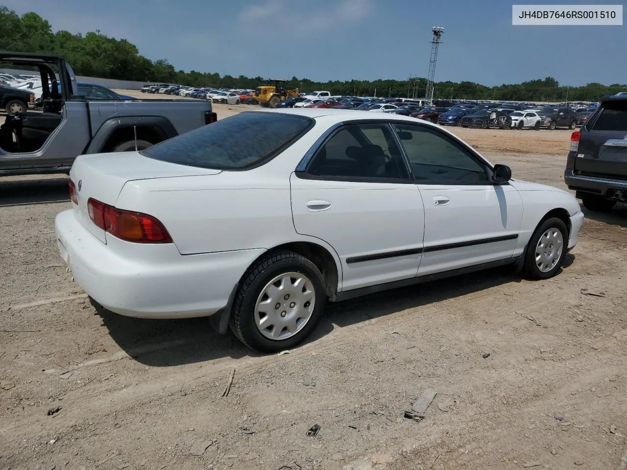 1994 Acura Integra Rs VIN: JH4DB7646RS001510 Lot: 55955094