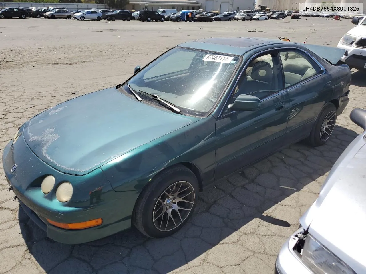 1999 Acura Integra Gs VIN: JH4DB7664XS001326 Lot: 67407114