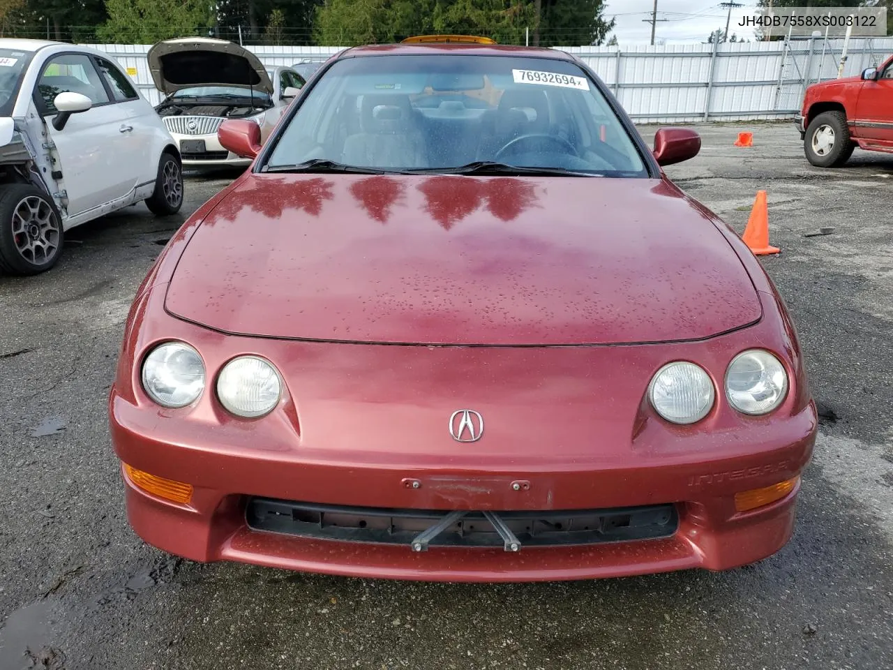 1999 Acura Integra Ls VIN: JH4DB7558XS003122 Lot: 76932694