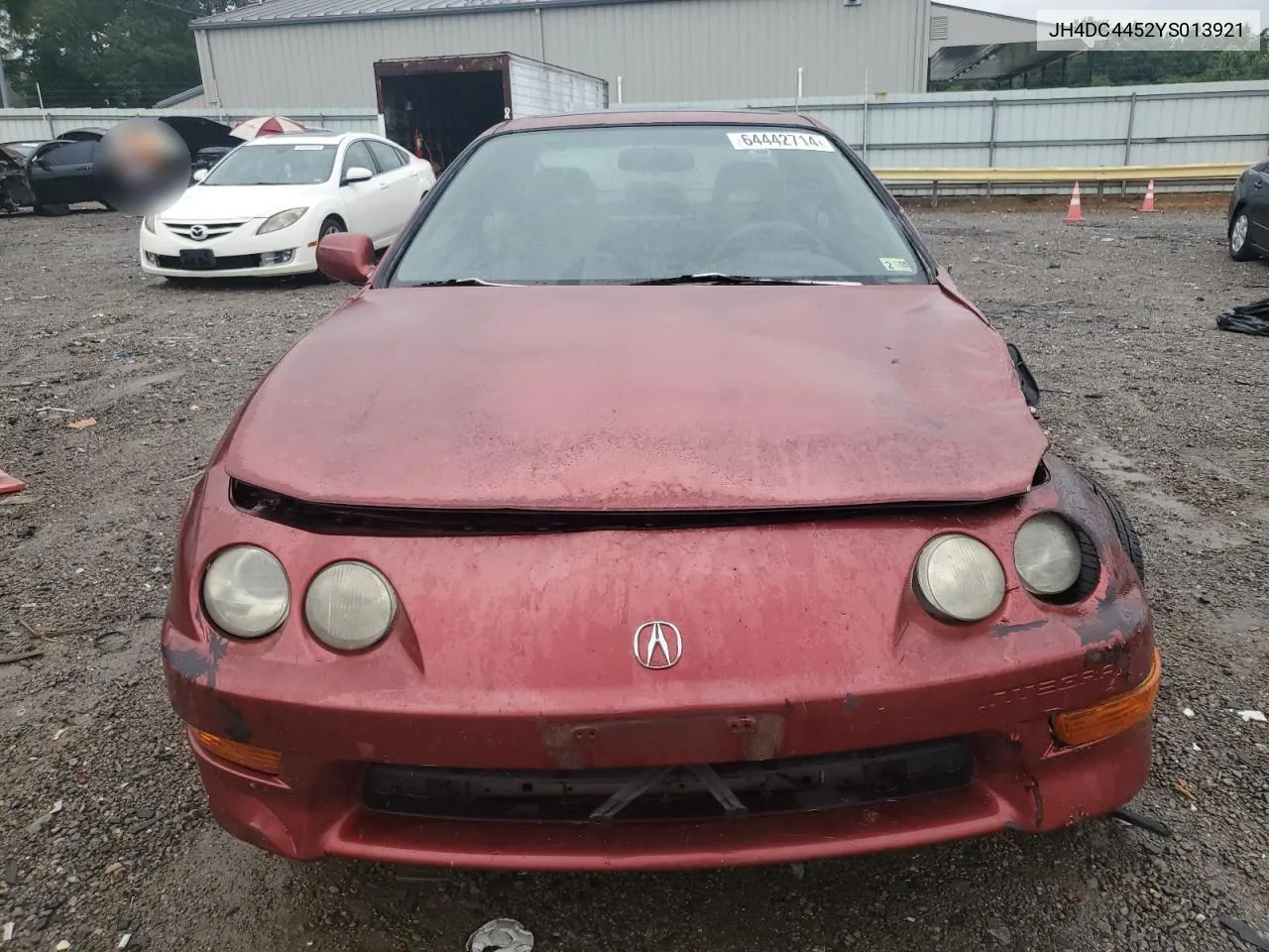 2000 Acura Integra Ls VIN: JH4DC4452YS013921 Lot: 64442714