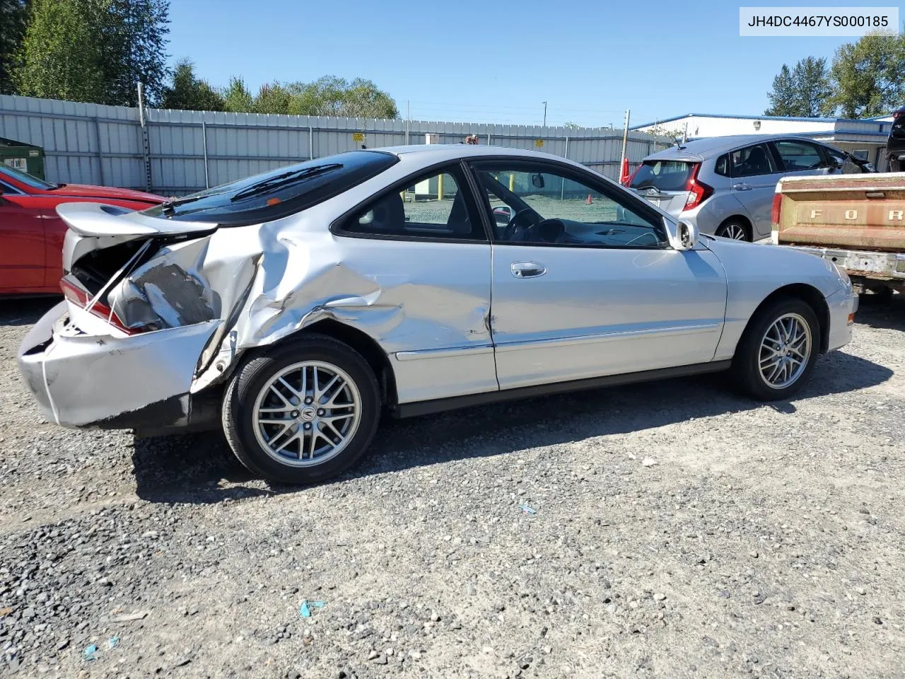 2000 Acura Integra Gs VIN: JH4DC4467YS000185 Lot: 69430554