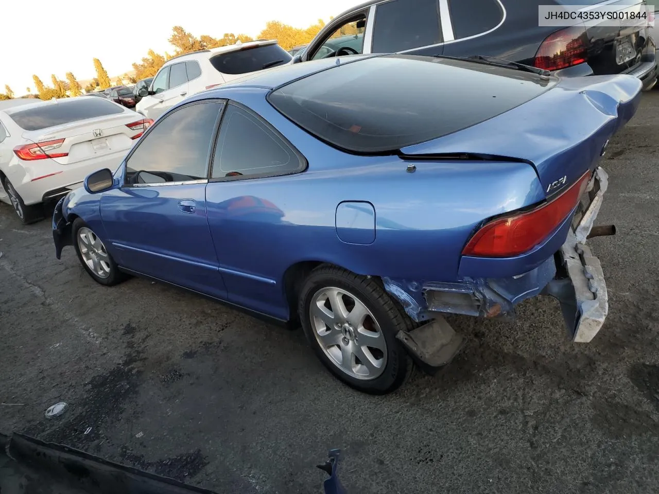 2000 Acura Integra Ls VIN: JH4DC4353YS001844 Lot: 73167884