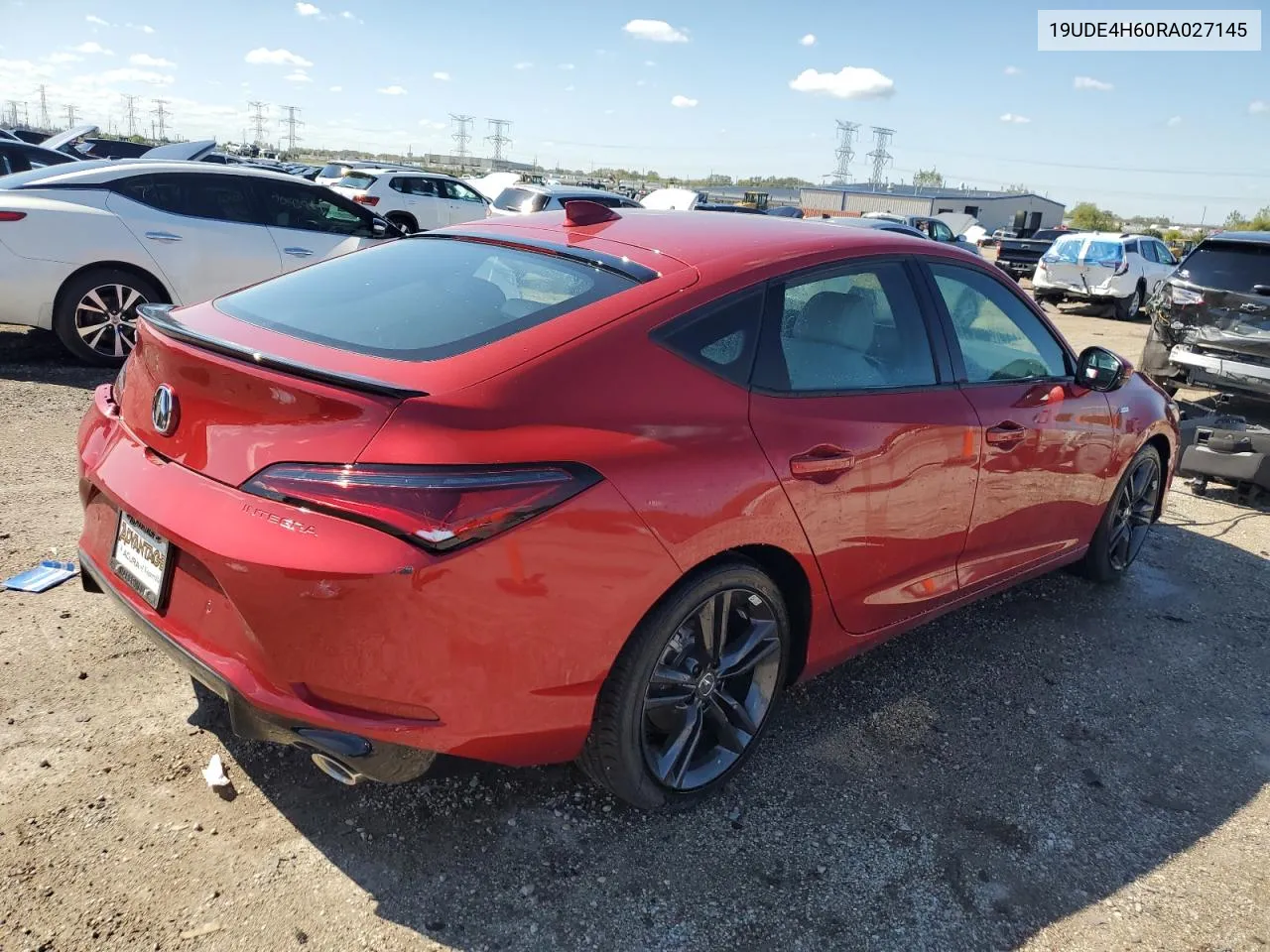 2024 Acura Integra A-Spec Tech VIN: 19UDE4H60RA027145 Lot: 72457104