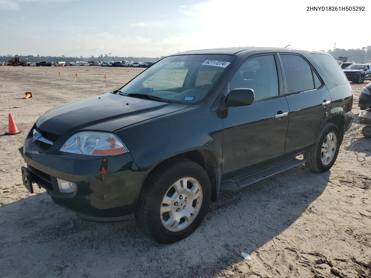 2001 Acura Mdx VIN: 2HNYD18261H505292 Lot: 62117274