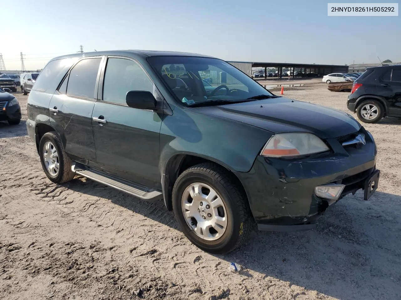 2001 Acura Mdx VIN: 2HNYD18261H505292 Lot: 62117274