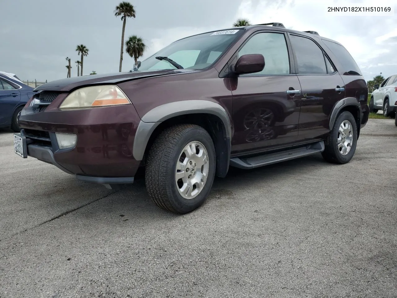 2001 Acura Mdx VIN: 2HNYD182X1H510169 Lot: 74037614