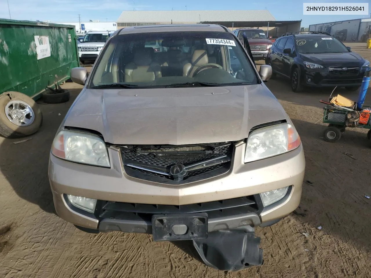 2001 Acura Mdx VIN: 2HNYD18291H526041 Lot: 77354344