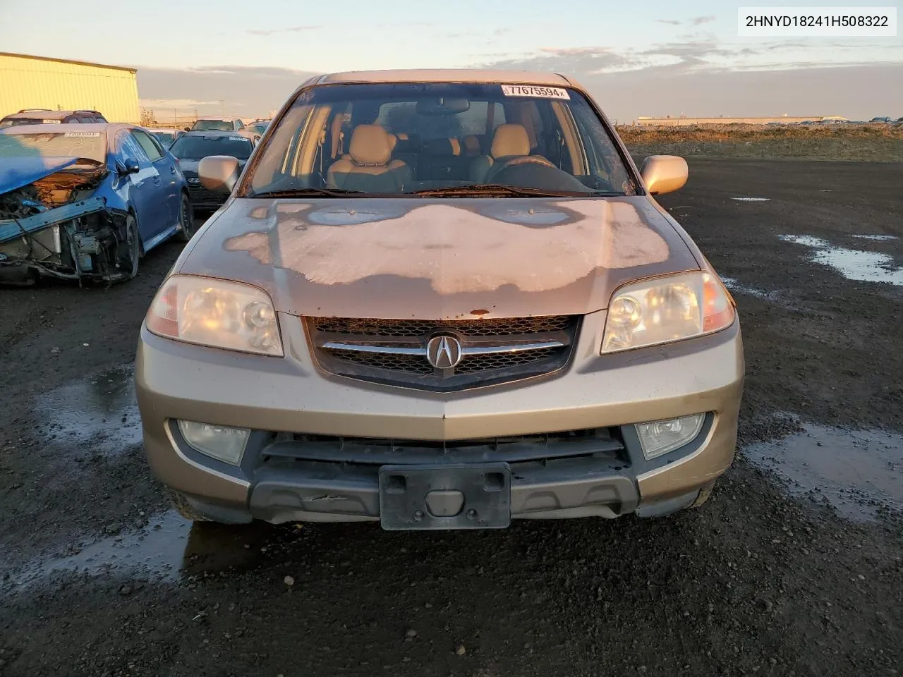 2001 Acura Mdx VIN: 2HNYD18241H508322 Lot: 77675594