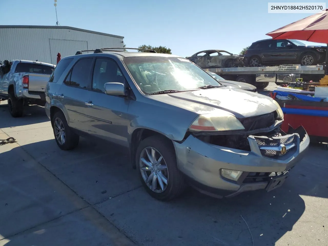 2002 Acura Mdx Touring VIN: 2HNYD18842H520170 Lot: 68151374