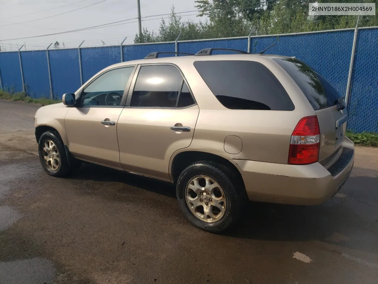 2002 Acura Mdx Touring VIN: 2HNYD186X2H004569 Lot: 71701464