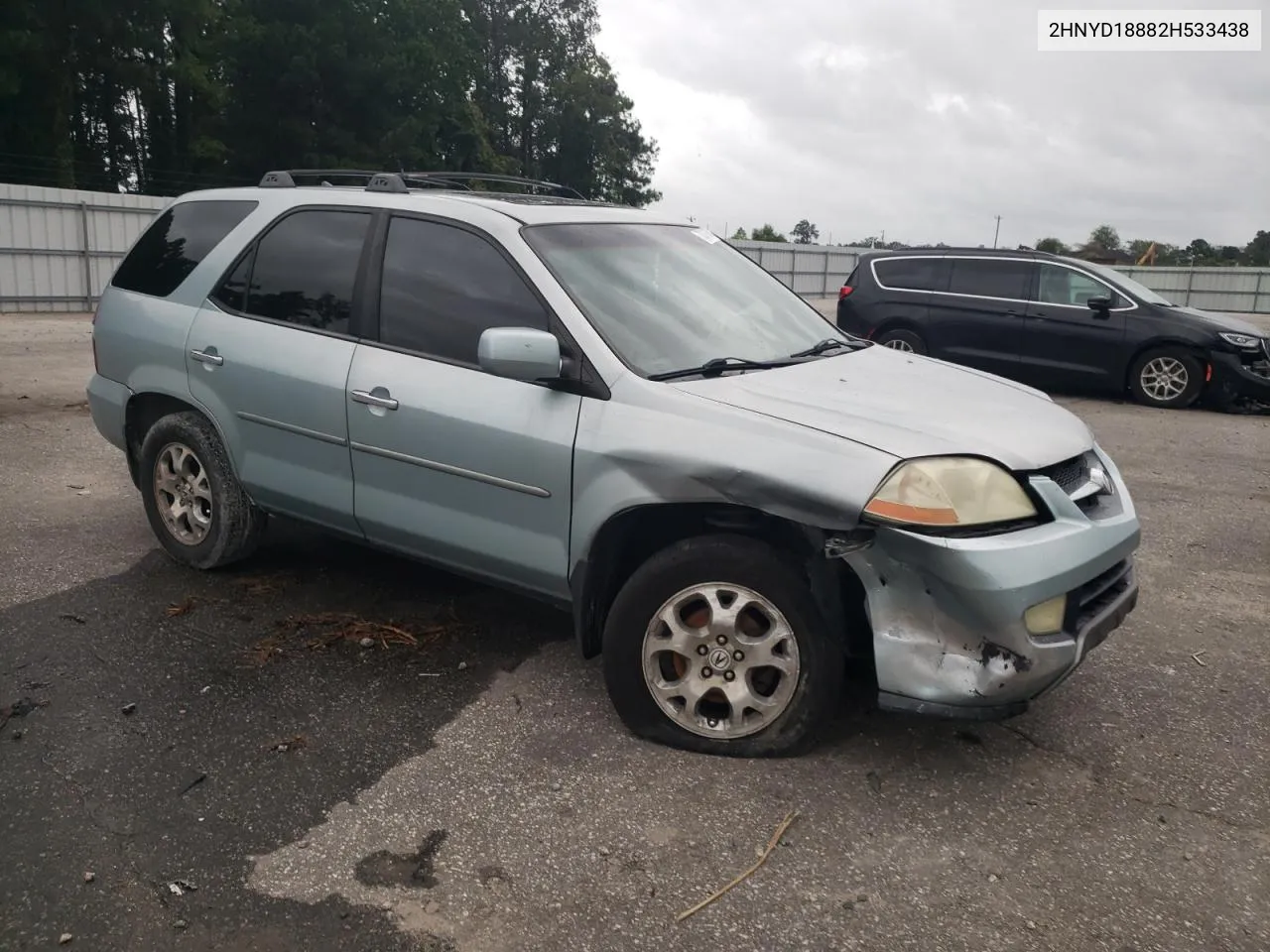 2002 Acura Mdx Touring VIN: 2HNYD18882H533438 Lot: 73310394