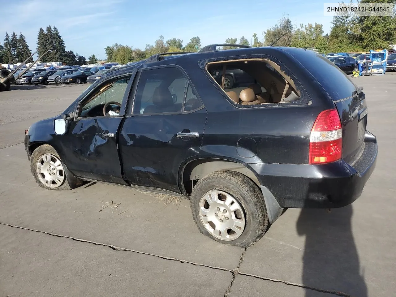 2002 Acura Mdx VIN: 2HNYD18242H544545 Lot: 74026224