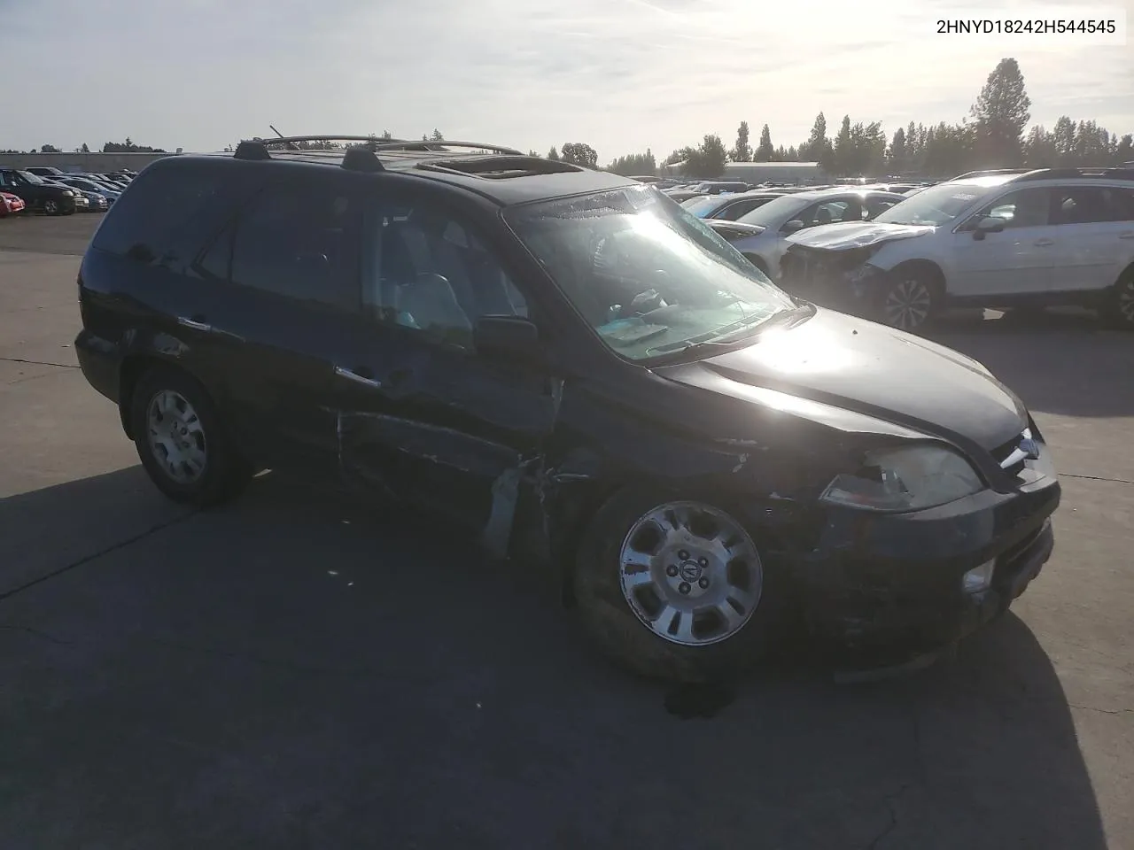 2002 Acura Mdx VIN: 2HNYD18242H544545 Lot: 74026224