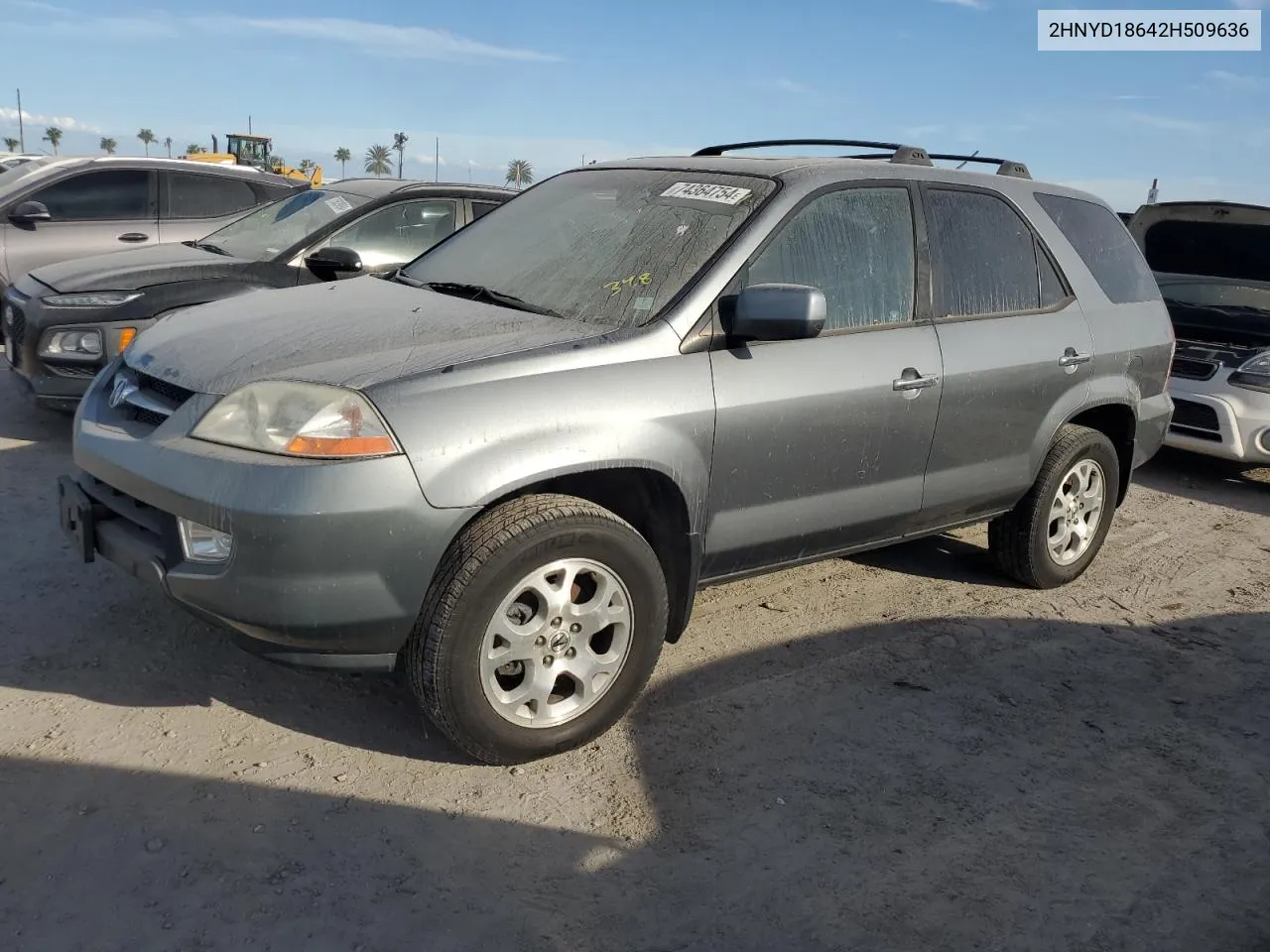 2002 Acura Mdx Touring VIN: 2HNYD18642H509636 Lot: 74364754