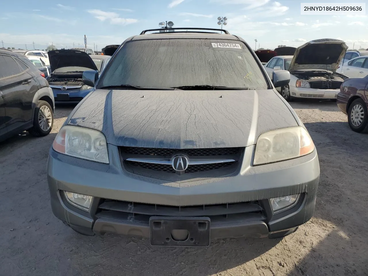 2002 Acura Mdx Touring VIN: 2HNYD18642H509636 Lot: 74364754