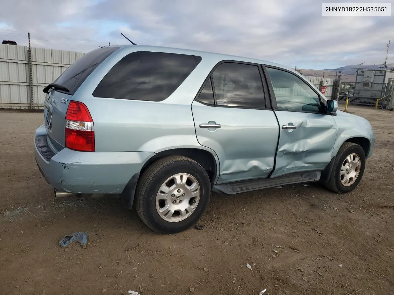 2002 Acura Mdx VIN: 2HNYD18222H535651 Lot: 78172744