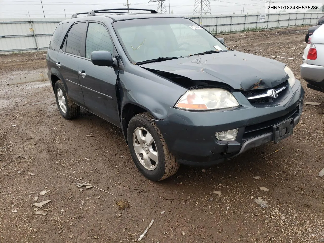 2003 Acura Mdx VIN: 2HNYD18243H536236 Lot: 45718232