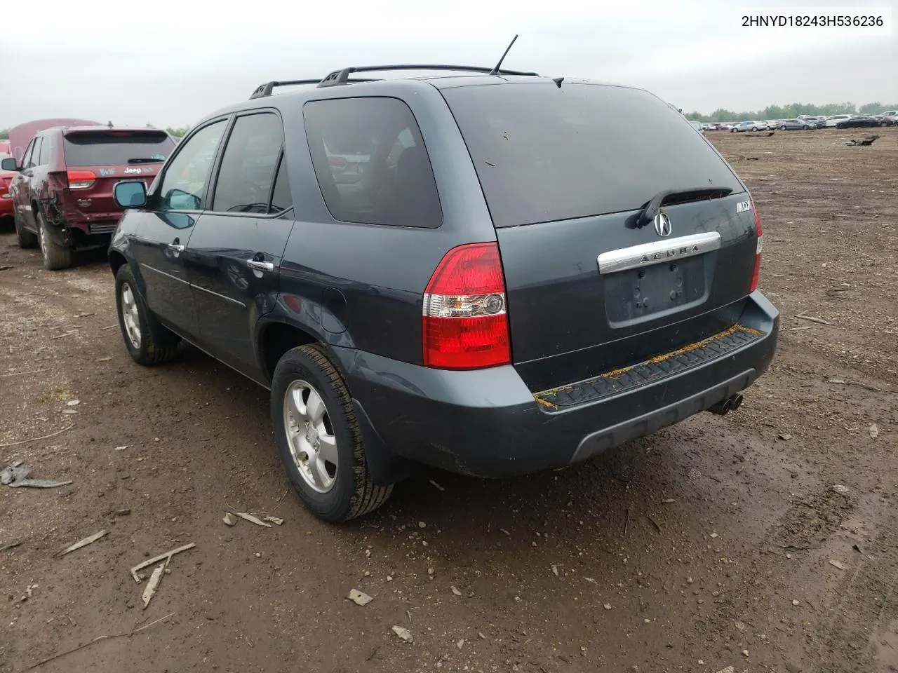 2003 Acura Mdx VIN: 2HNYD18243H536236 Lot: 45718232