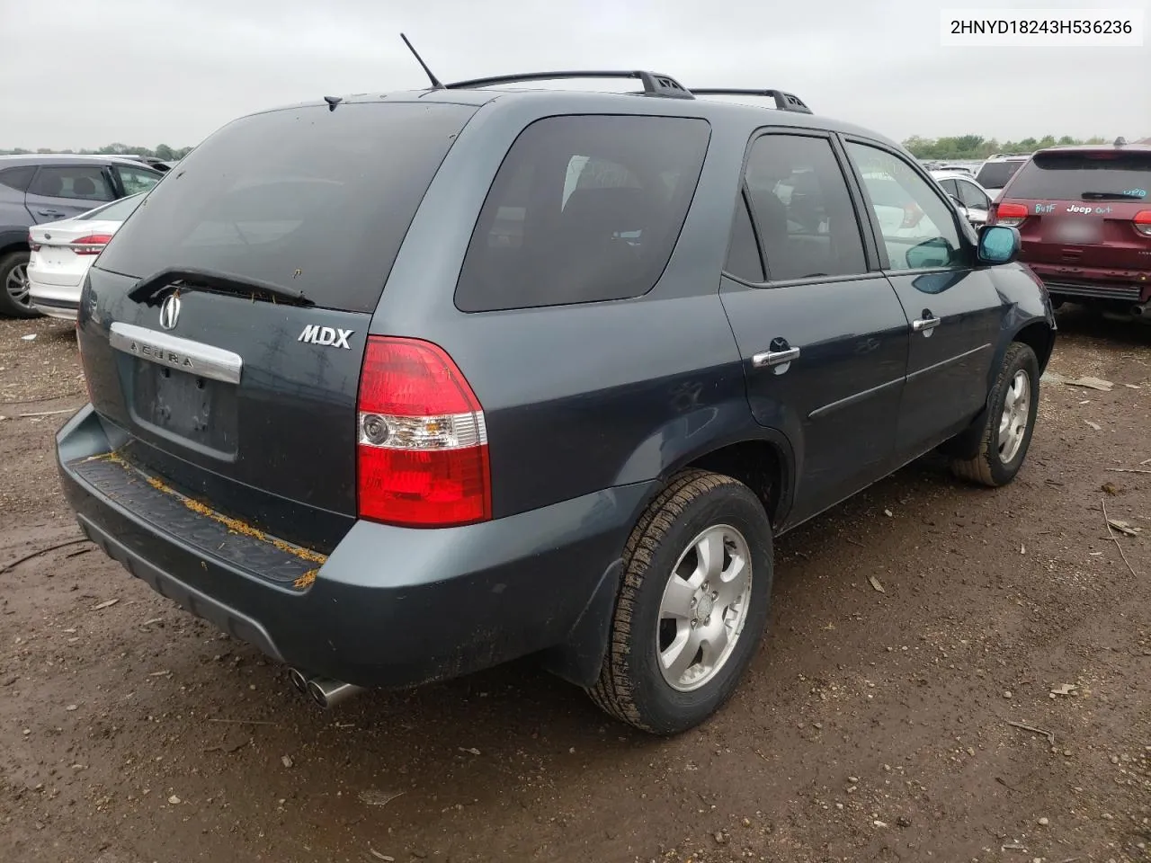 2003 Acura Mdx VIN: 2HNYD18243H536236 Lot: 45718232