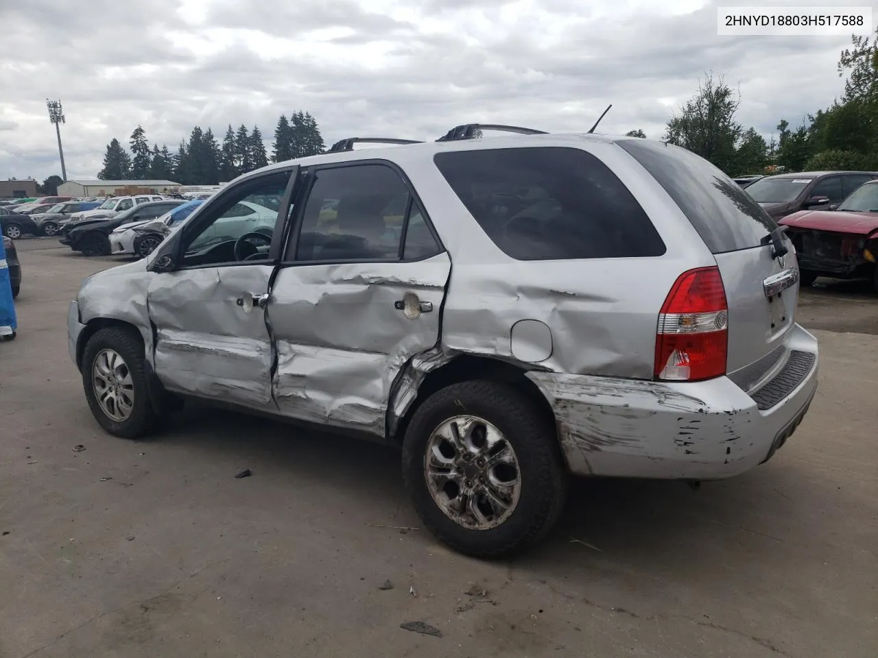 2003 Acura Mdx Touring VIN: 2HNYD18803H517588 Lot: 59322544