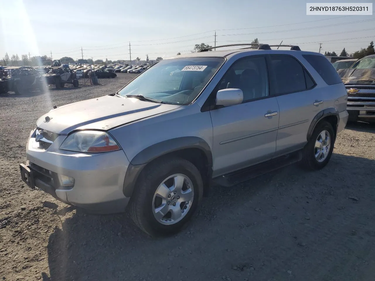 2003 Acura Mdx Touring VIN: 2HNYD18763H520311 Lot: 66473754