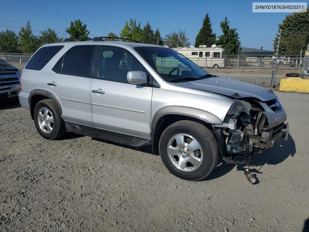 2003 Acura Mdx Touring VIN: 2HNYD18763H520311 Lot: 66473754