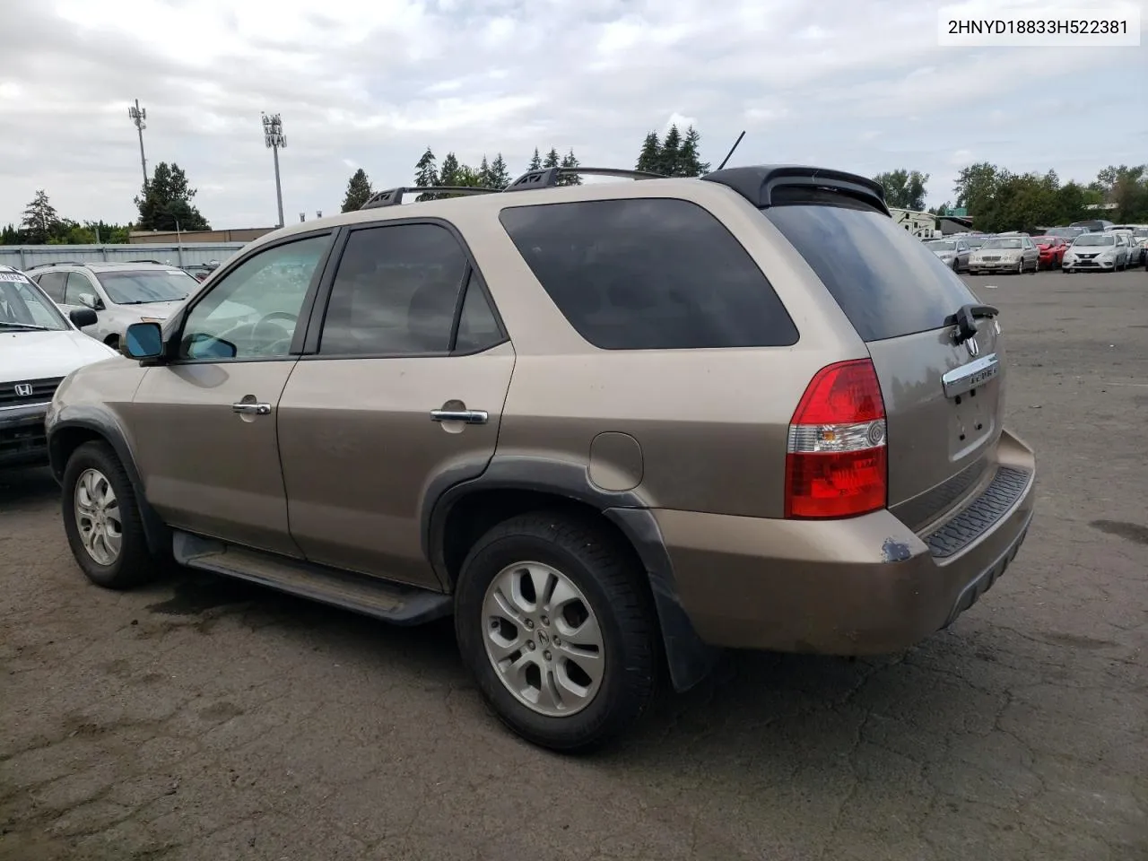 2003 Acura Mdx Touring VIN: 2HNYD18833H522381 Lot: 67408294