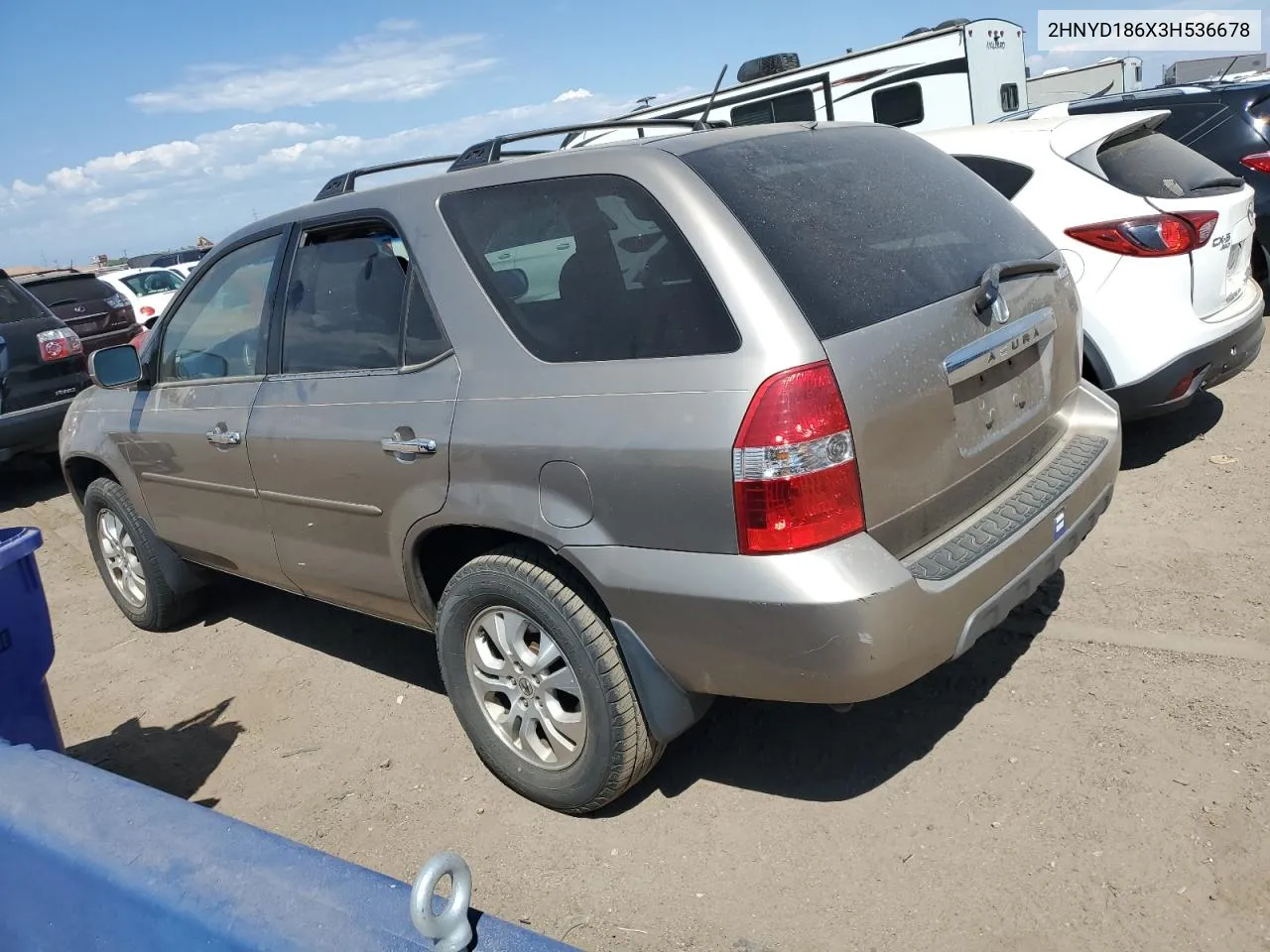 2003 Acura Mdx Touring VIN: 2HNYD186X3H536678 Lot: 69610664