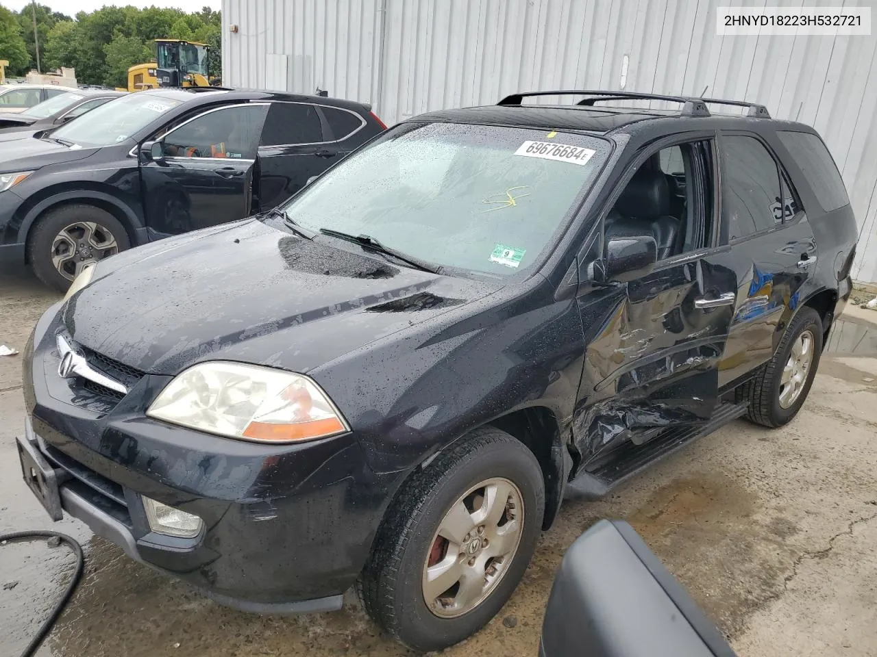 2003 Acura Mdx VIN: 2HNYD18223H532721 Lot: 69676684