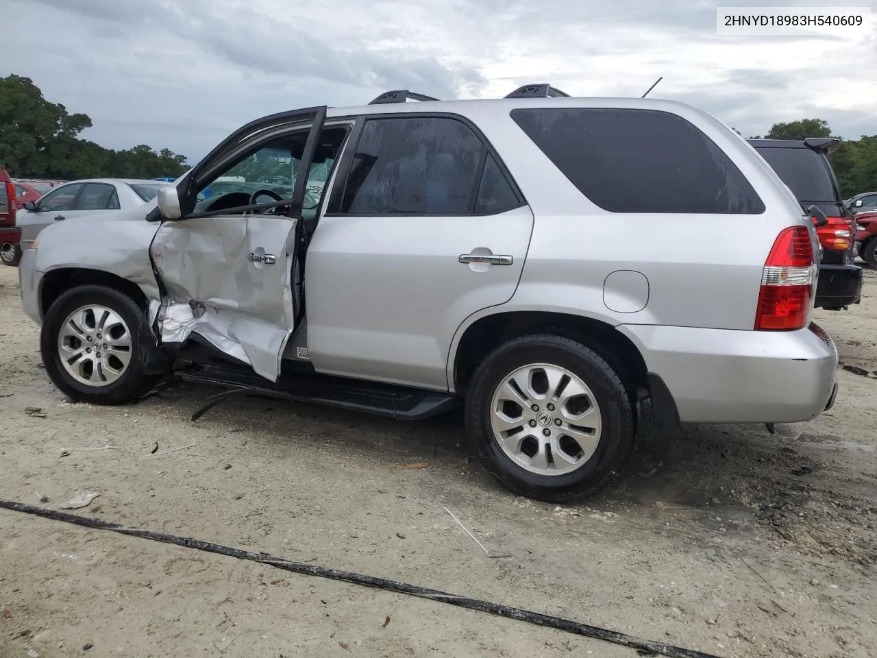 2003 Acura Mdx Touring VIN: 2HNYD18983H540609 Lot: 73011344