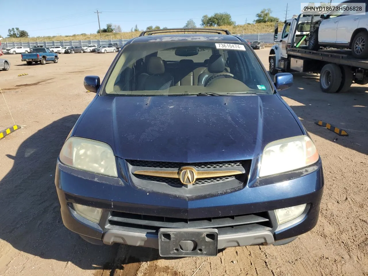 2003 Acura Mdx Touring VIN: 2HNYD18673H506828 Lot: 73610474