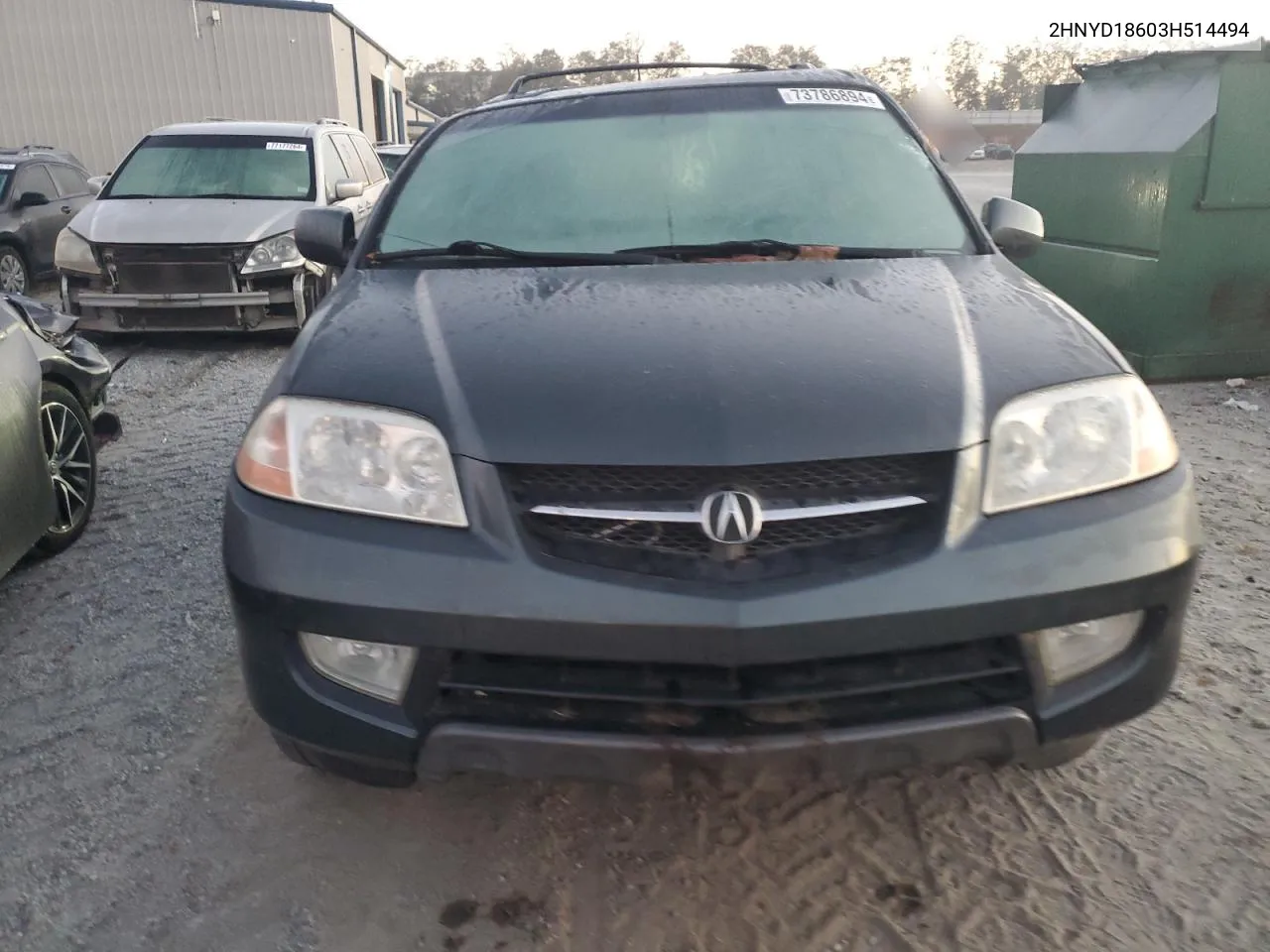 2HNYD18603H514494 2003 Acura Mdx Touring