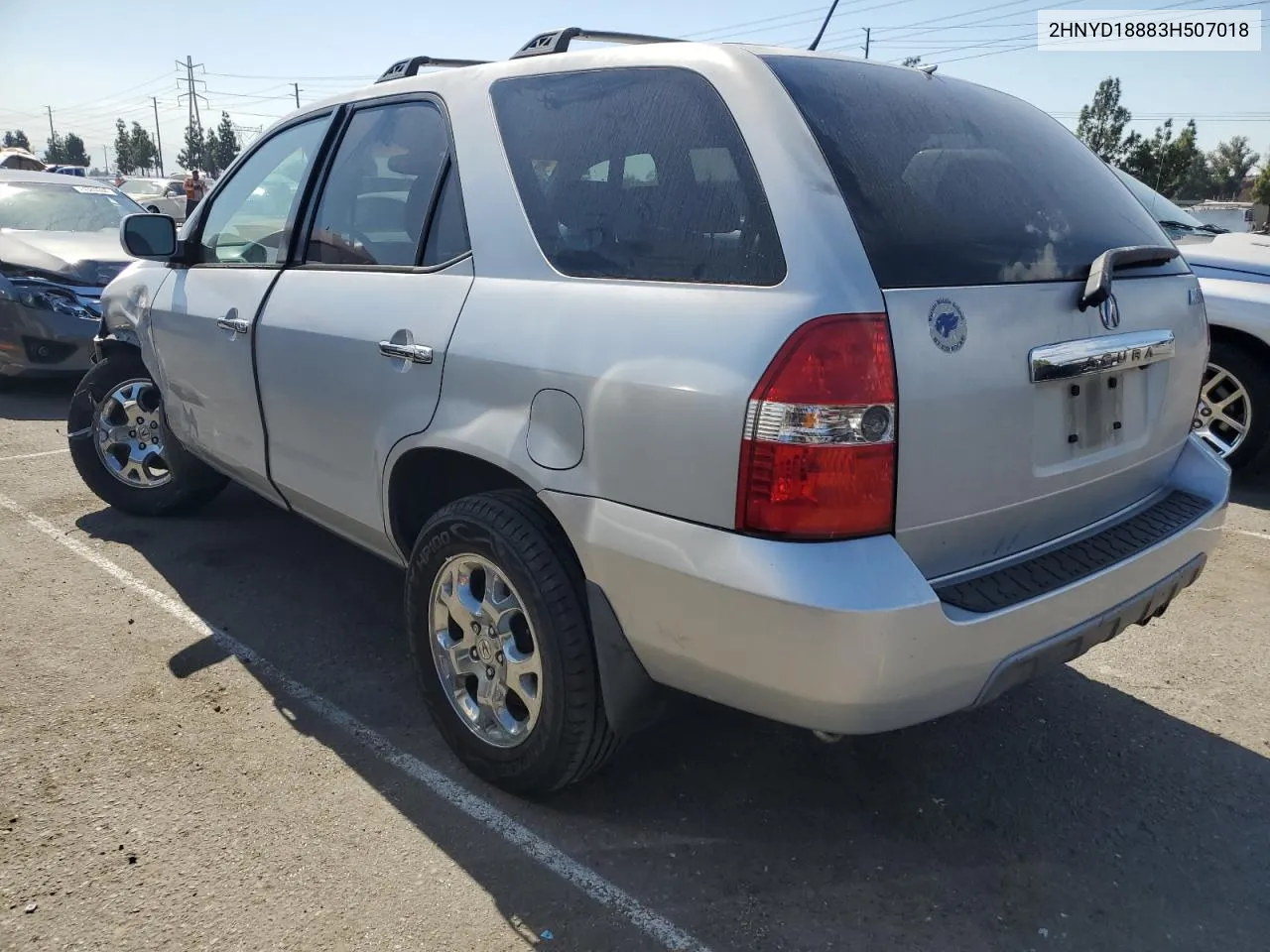 2003 Acura Mdx Touring VIN: 2HNYD18883H507018 Lot: 74072924