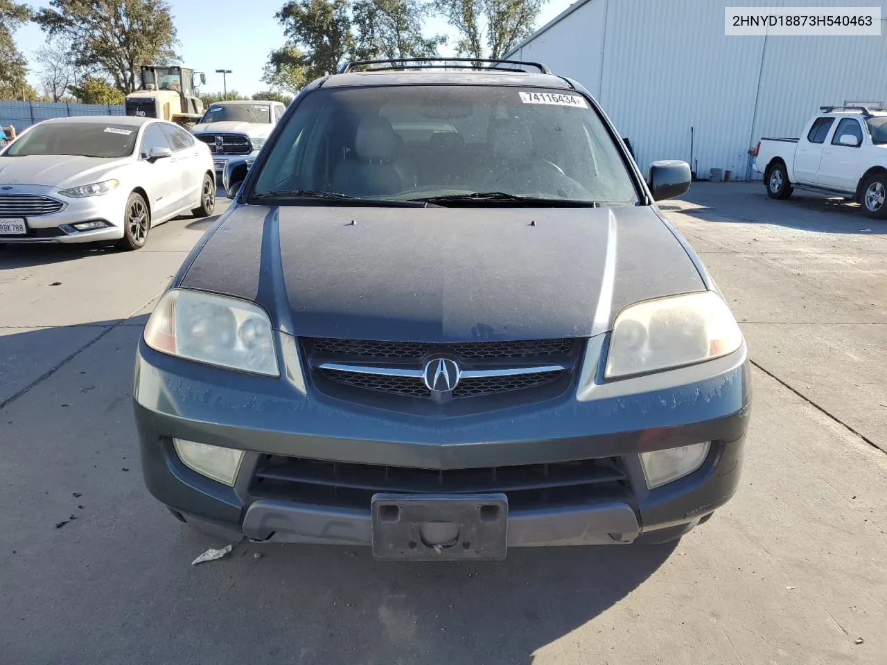 2003 Acura Mdx Touring VIN: 2HNYD18873H540463 Lot: 74116434