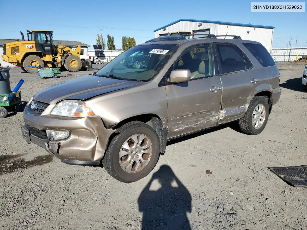 2003 Acura Mdx Touring VIN: 2HNYD188X3H529022 Lot: 75690994