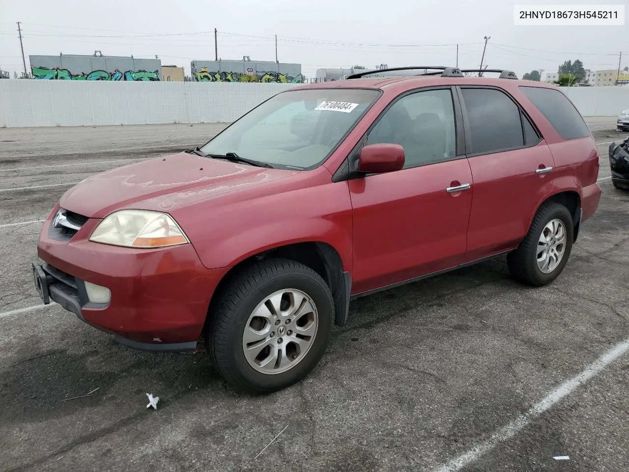 2003 Acura Mdx Touring VIN: 2HNYD18673H545211 Lot: 76100484