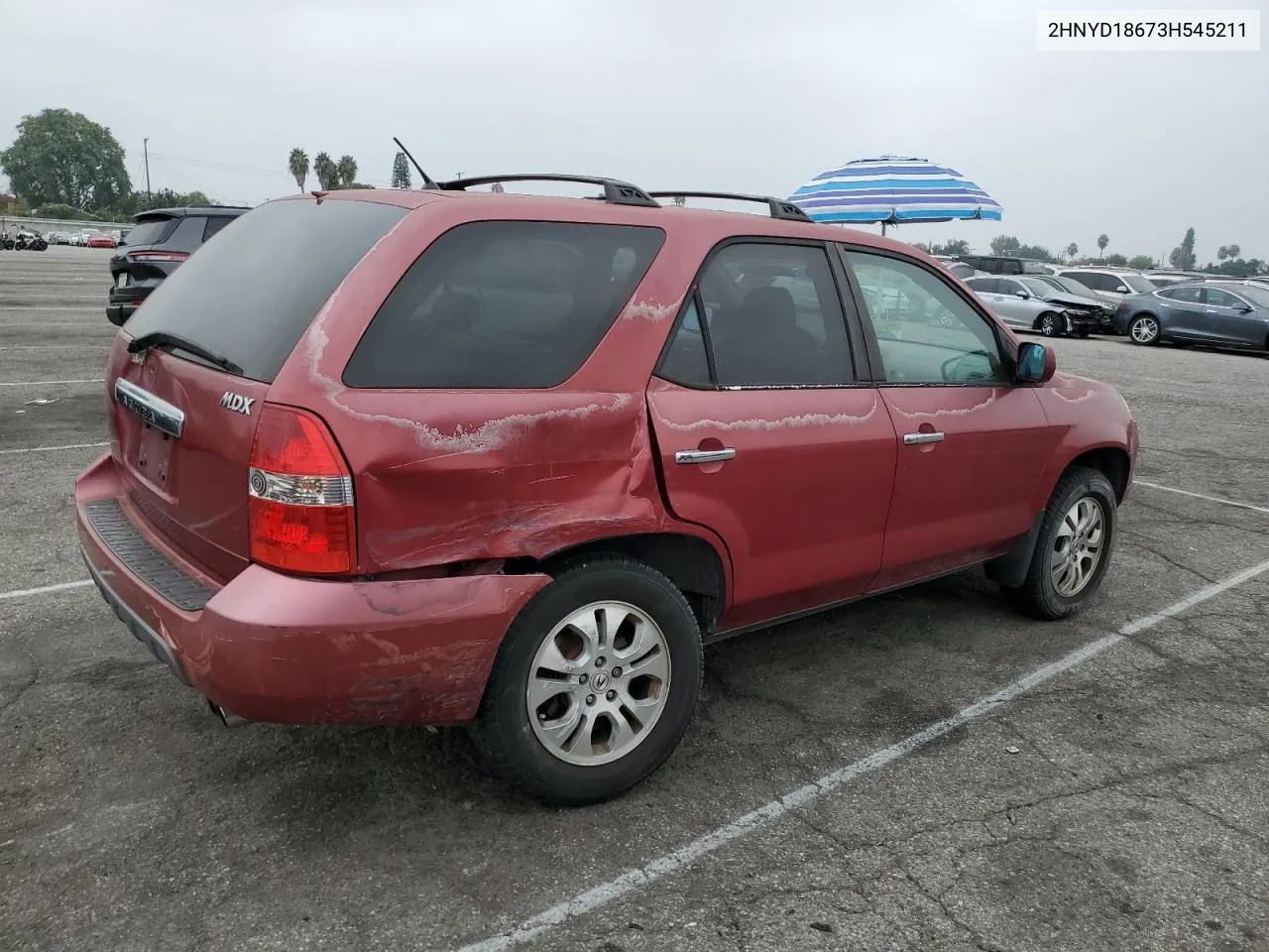 2003 Acura Mdx Touring VIN: 2HNYD18673H545211 Lot: 76100484