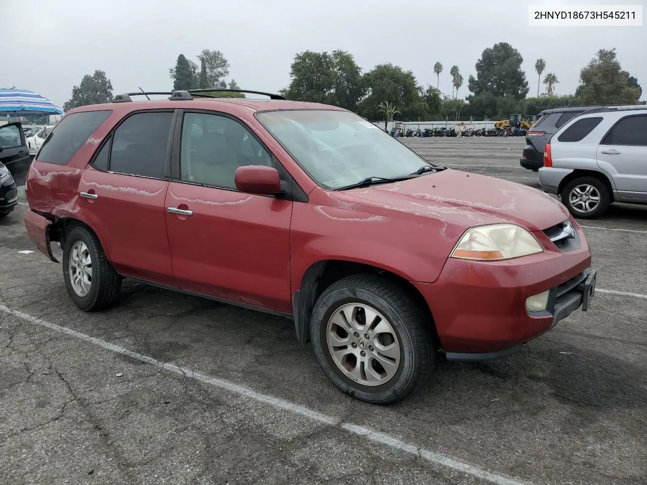 2003 Acura Mdx Touring VIN: 2HNYD18673H545211 Lot: 76100484