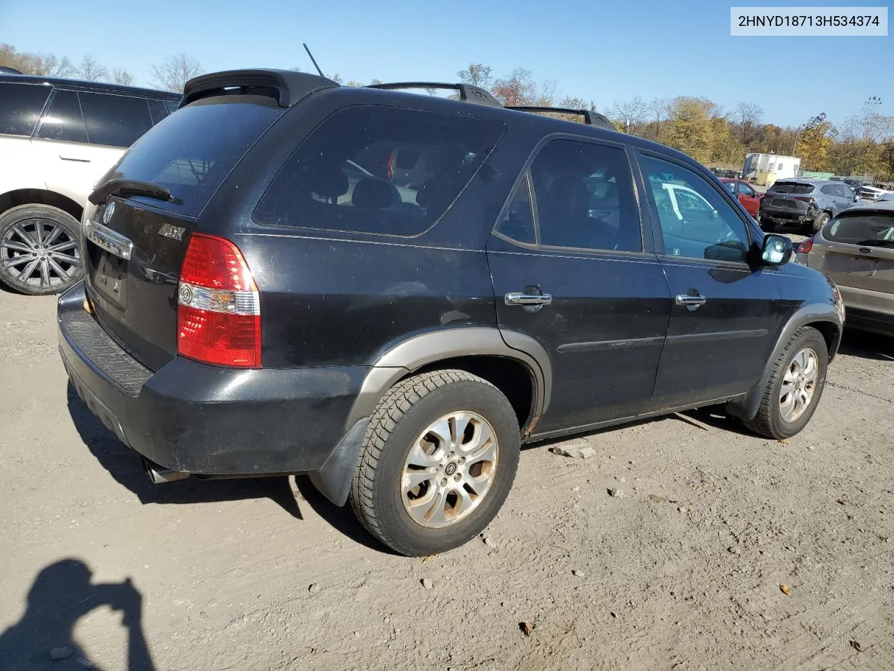 2003 Acura Mdx Touring VIN: 2HNYD18713H534374 Lot: 77466024