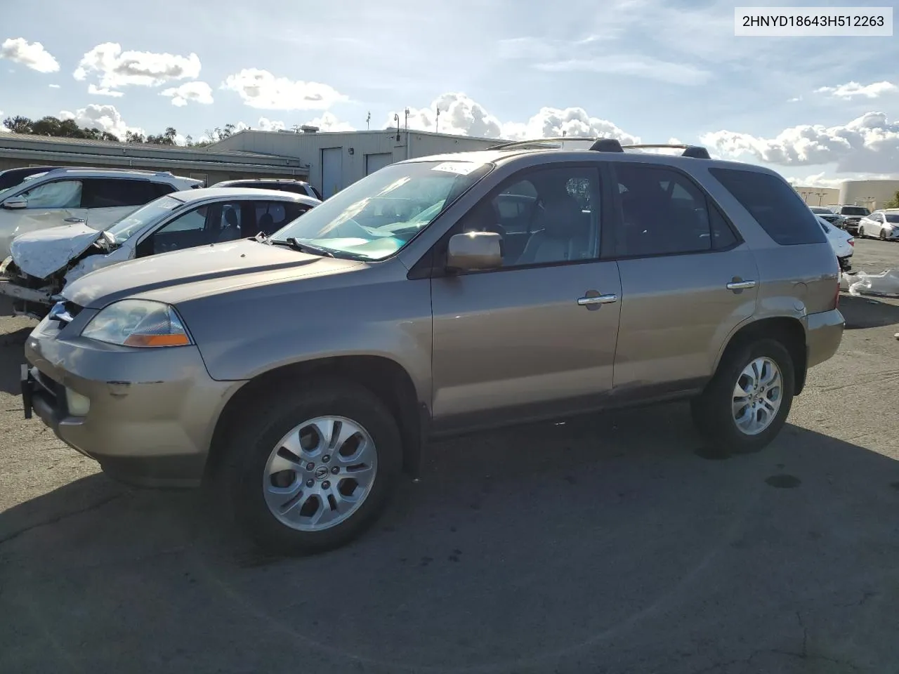 2003 Acura Mdx Touring VIN: 2HNYD18643H512263 Lot: 78543924