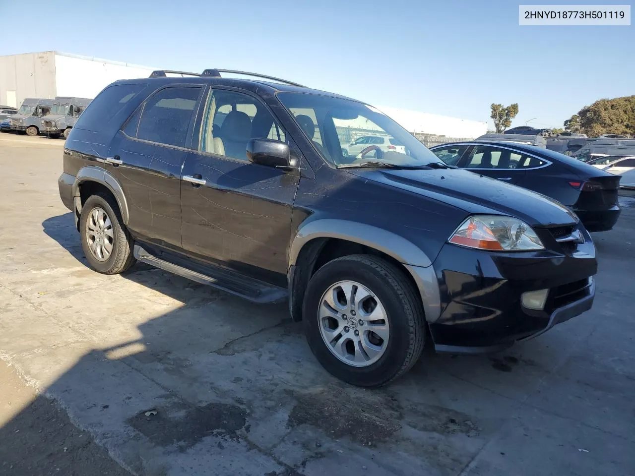 2003 Acura Mdx Touring VIN: 2HNYD18773H501119 Lot: 79917754