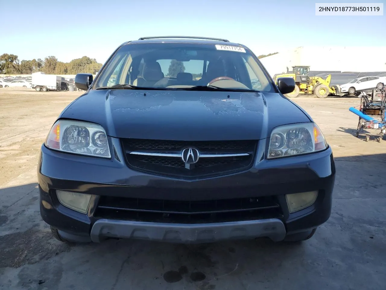 2003 Acura Mdx Touring VIN: 2HNYD18773H501119 Lot: 79917754