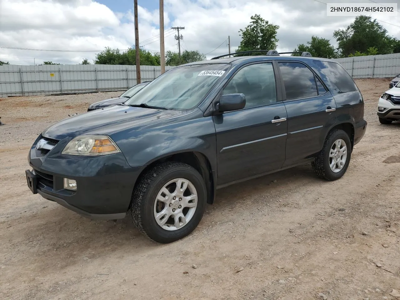 2004 Acura Mdx Touring VIN: 2HNYD18674H542102 Lot: 53645454