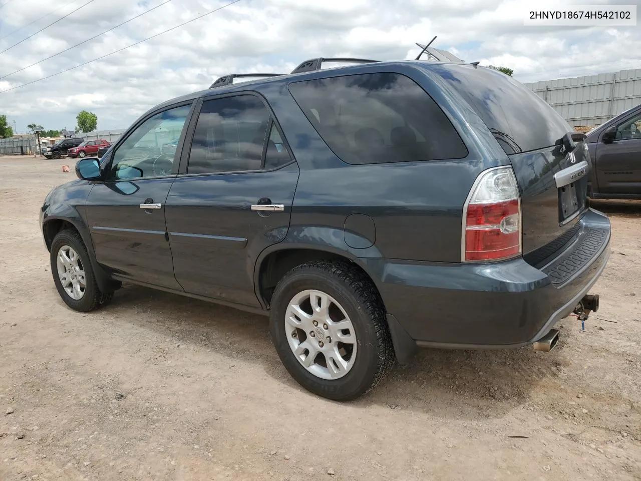 2004 Acura Mdx Touring VIN: 2HNYD18674H542102 Lot: 53645454