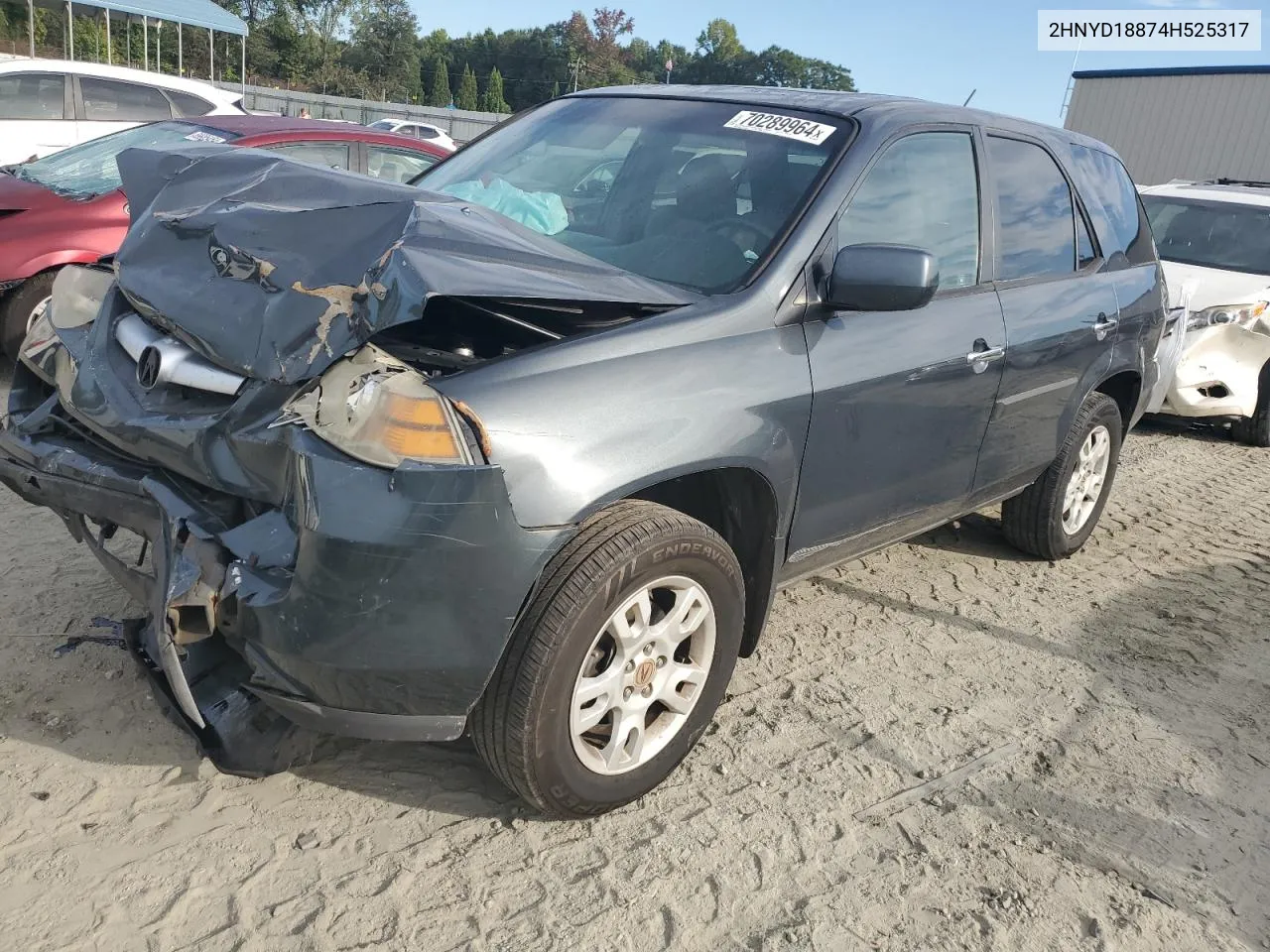 2004 Acura Mdx VIN: 2HNYD18874H525317 Lot: 70289964