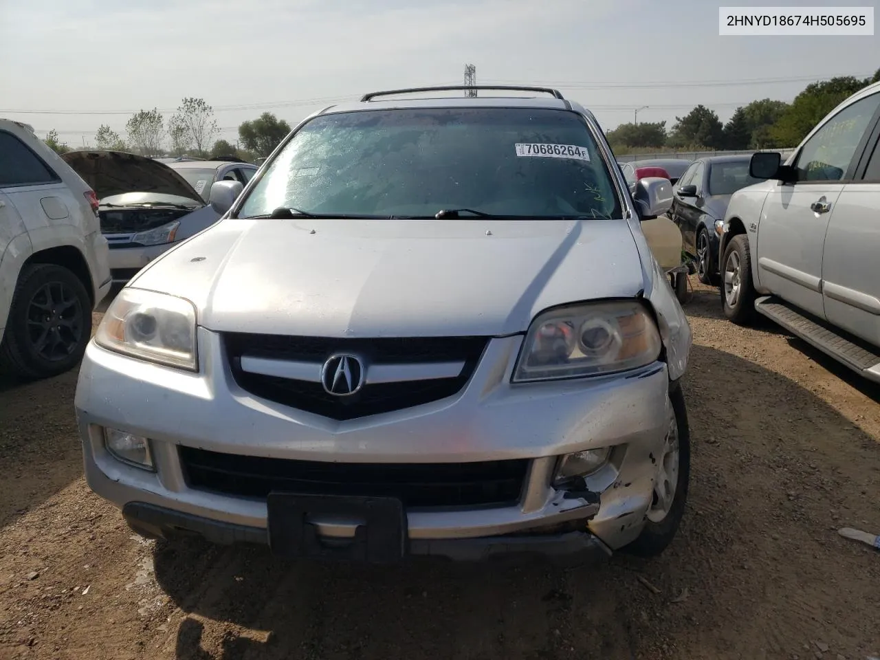 2004 Acura Mdx Touring VIN: 2HNYD18674H505695 Lot: 70686264