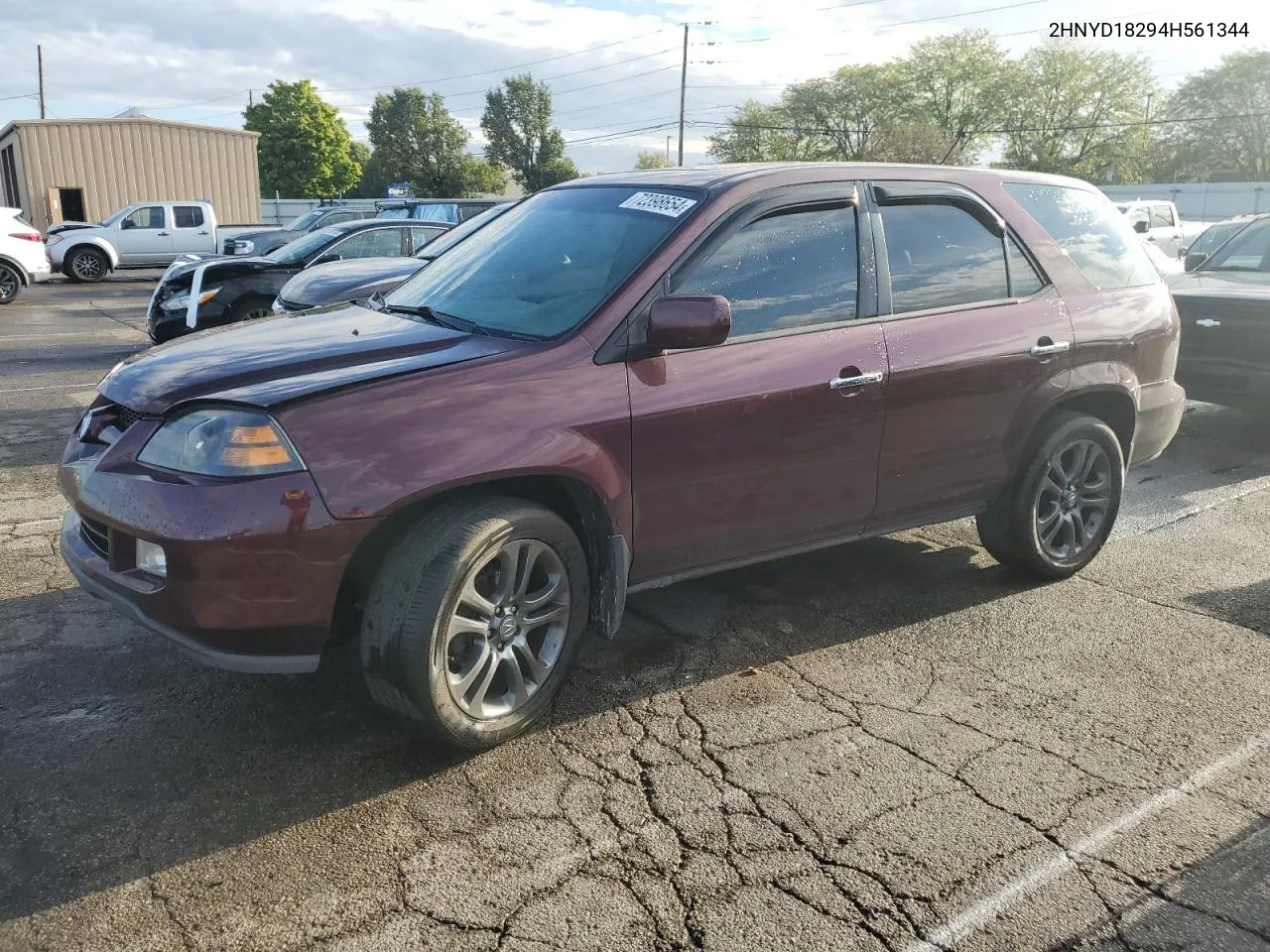 2004 Acura Mdx VIN: 2HNYD18294H561344 Lot: 72398654