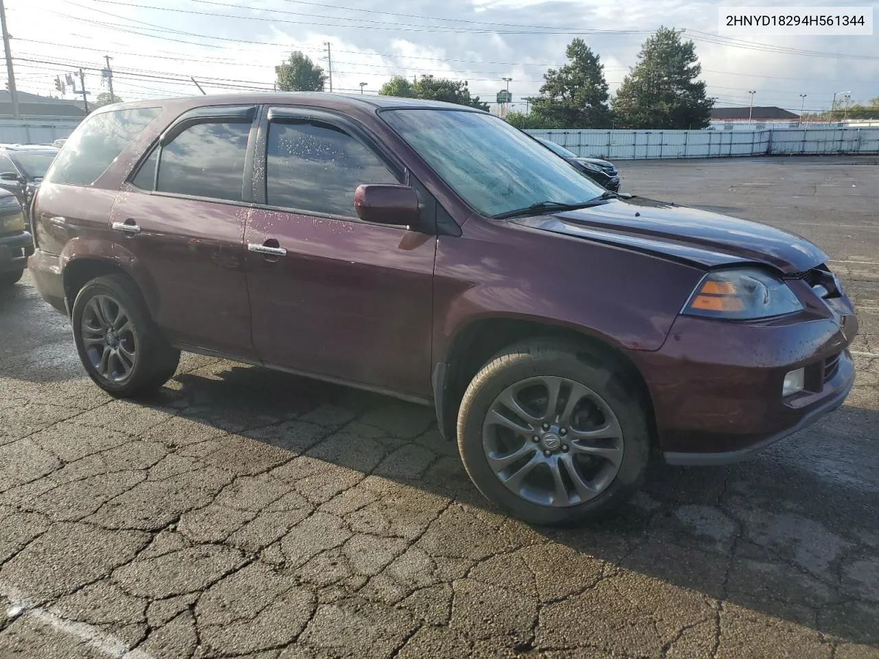 2004 Acura Mdx VIN: 2HNYD18294H561344 Lot: 72398654