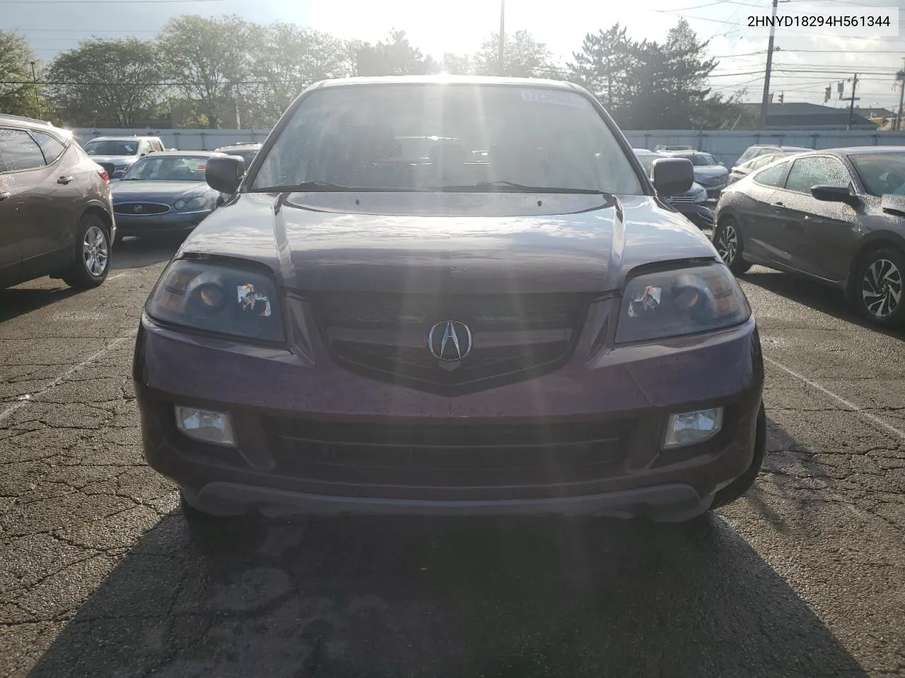 2004 Acura Mdx VIN: 2HNYD18294H561344 Lot: 72398654